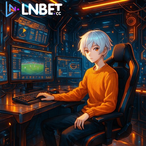 Imagem promocional da LNBET apresentando a plataforma e seus recursos
